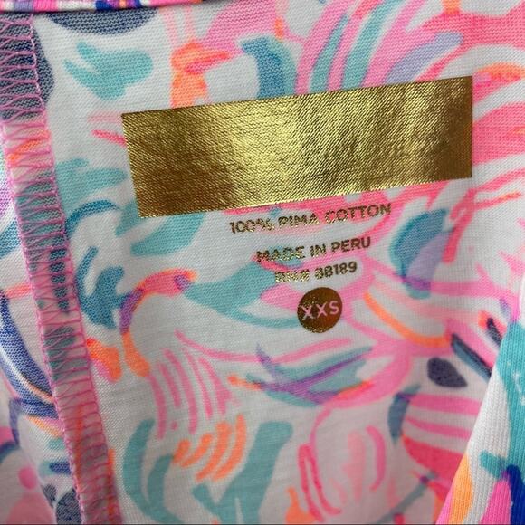 Lily Pulitzer Amina Pelican Pink Head in the Sand dress size XXS pima cotton - Picture 8 of 14